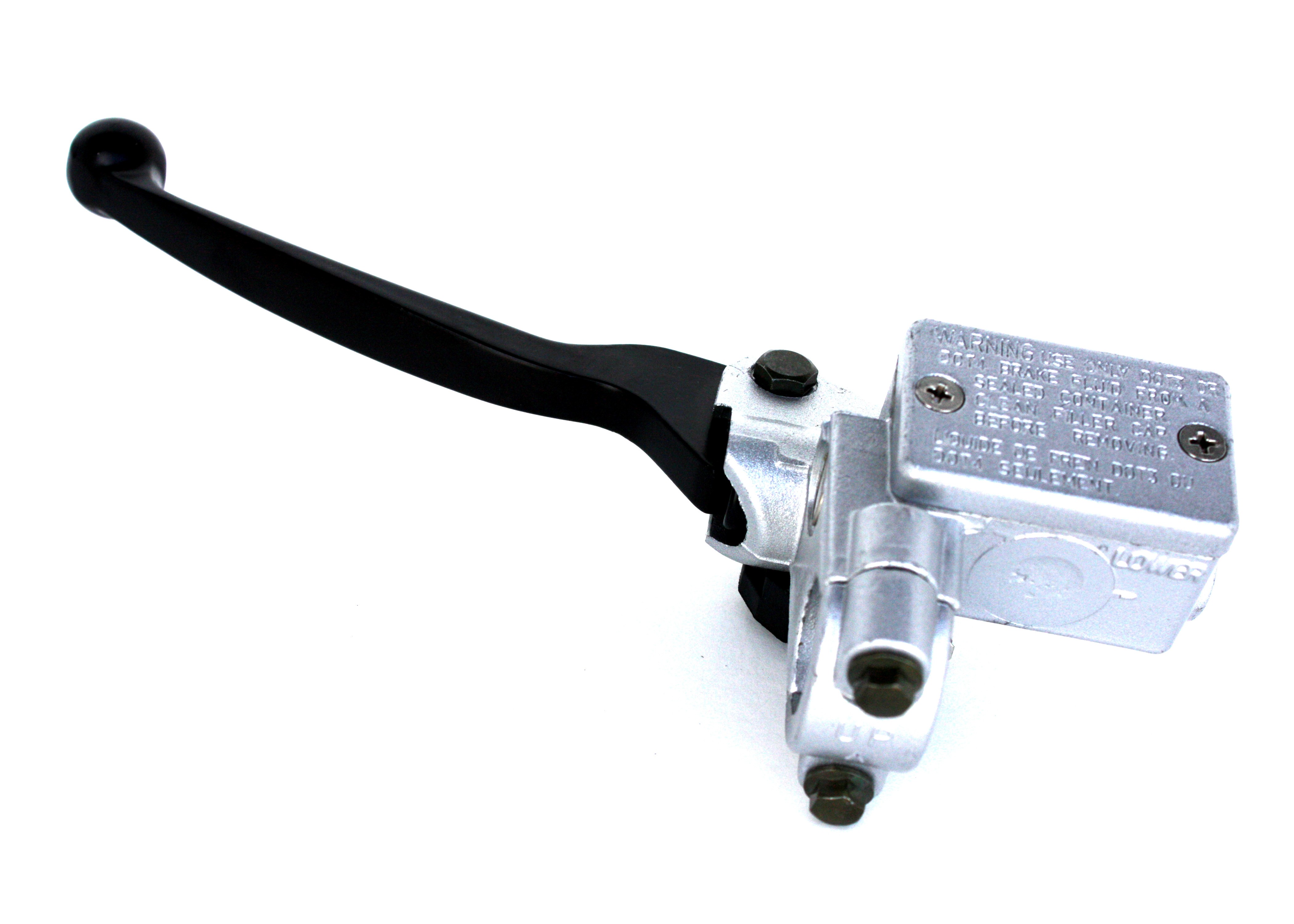 Scooter Rear Left (Black Lever) Brake Master Cylinder w/no Mirror Mount