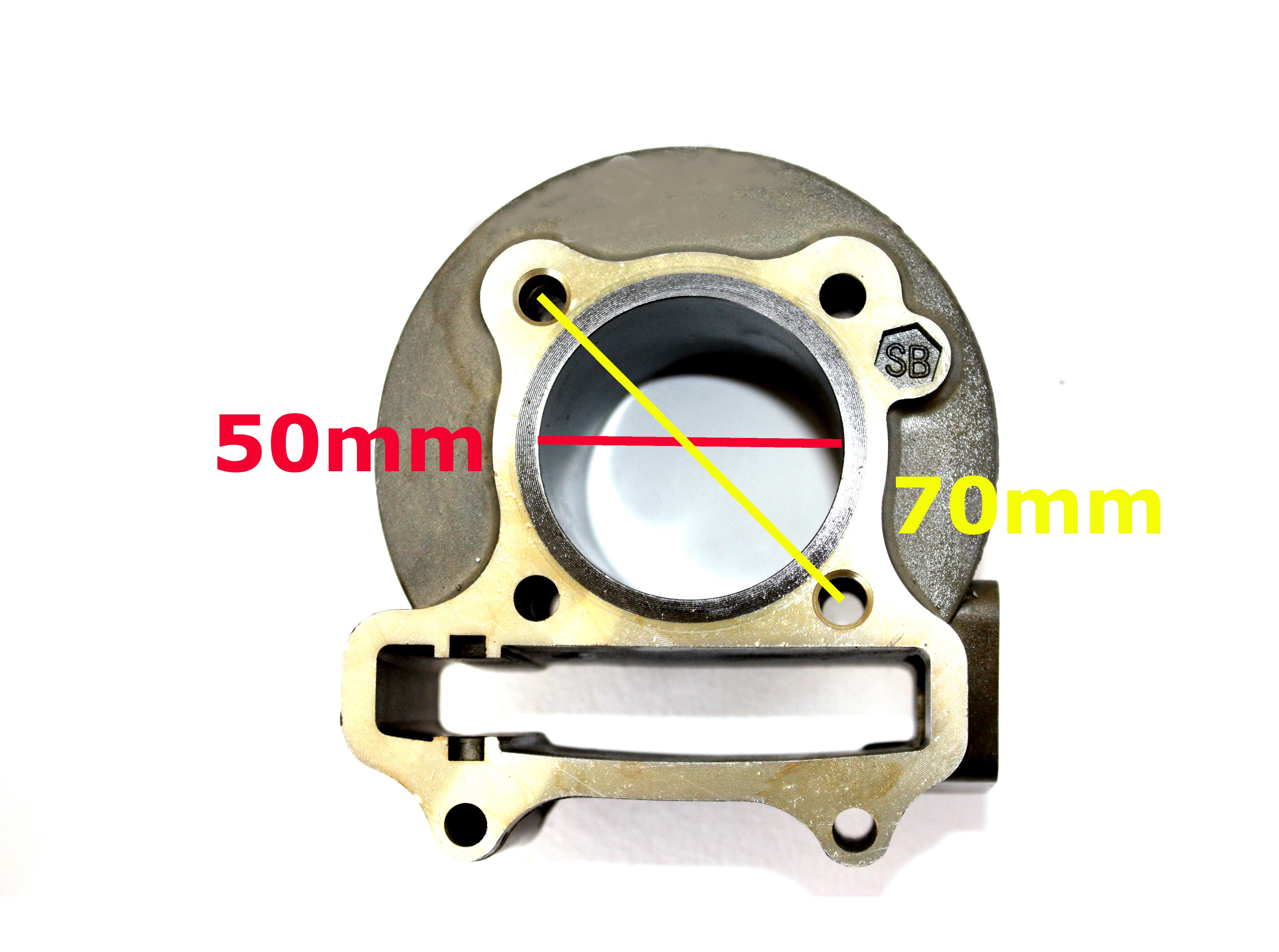 Scooter 50mm Performance Big Bore Kit with 69mm Valves Fits 50cc 4