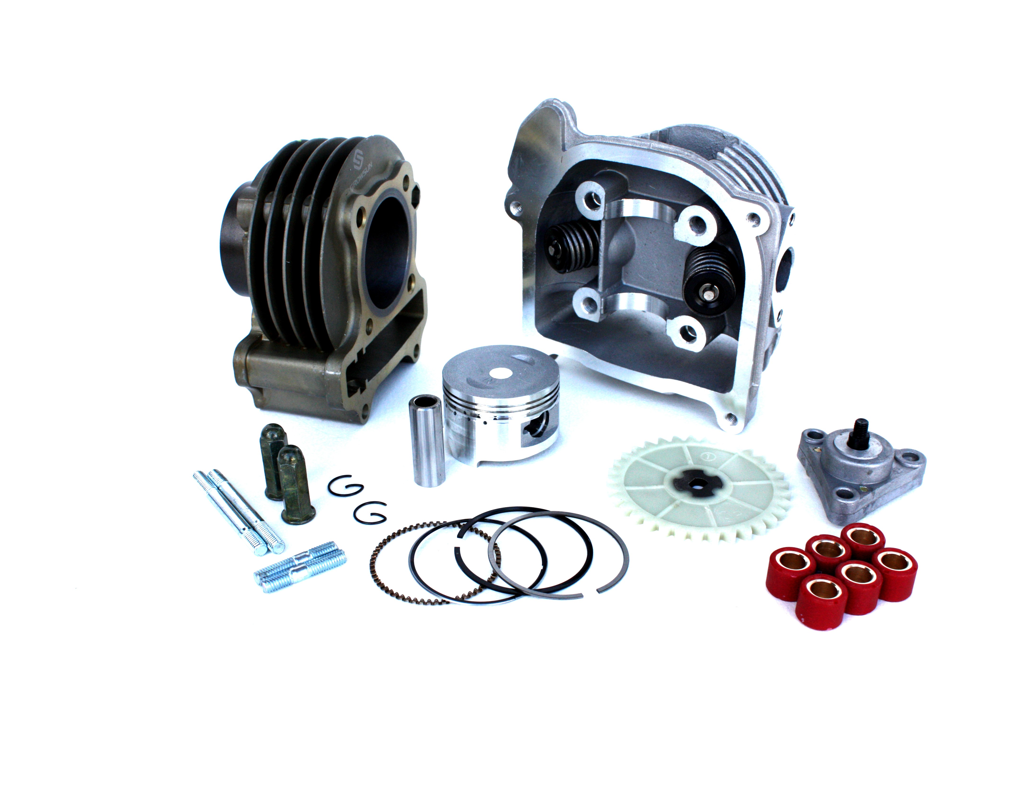 Scooter 50mm Performance Big Bore Kit with 69mm Valves Fits 50cc 4